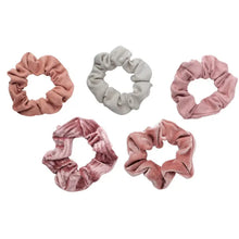 Load image into Gallery viewer, Velvet Scrunchies - Blush and Mauve