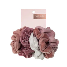 Load image into Gallery viewer, Velvet Scrunchies - Blush and Mauve