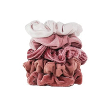 Load image into Gallery viewer, Velvet Scrunchies - Blush and Mauve