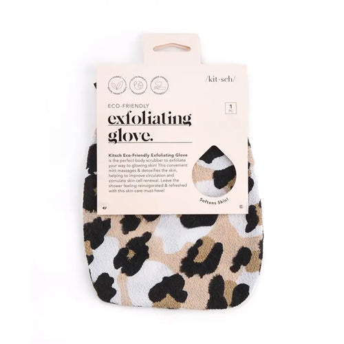 Eco-Friendly Exfoliating Glove - Leopard