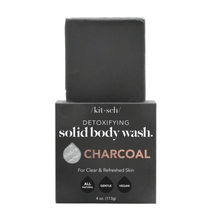 Load image into Gallery viewer, Charcoal Detoxifying Body Wash Bar
