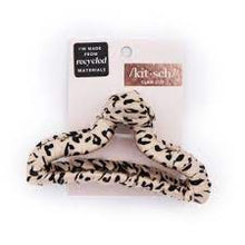 Load image into Gallery viewer, Satin Wrapped Claw Clip - Leopard